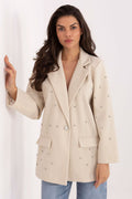 Colbert in beige voor dames