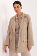 Colbert in beige voor dames