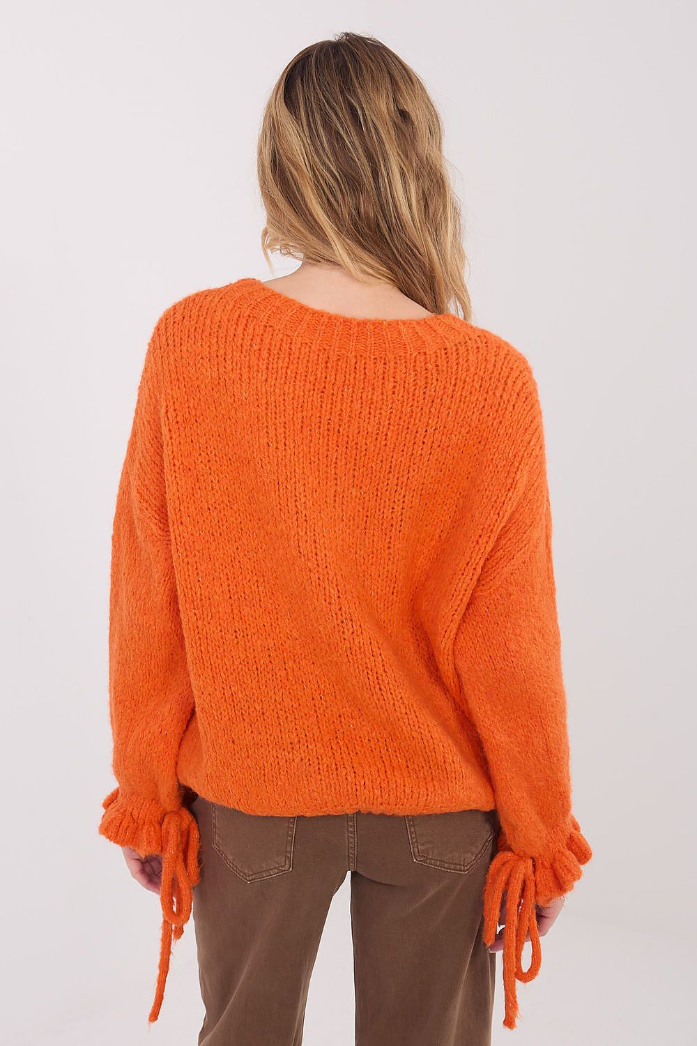 Trui in oranje voor dames