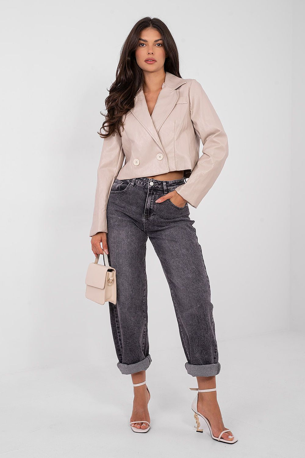 Colbert in beige voor dames