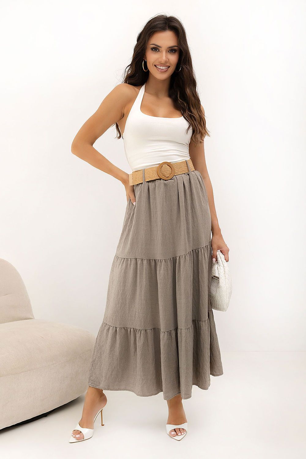  Lange rok model 229932 Italy Moda 